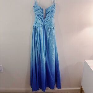 Hello Molly Dipped In Fun Midi Dress Blue